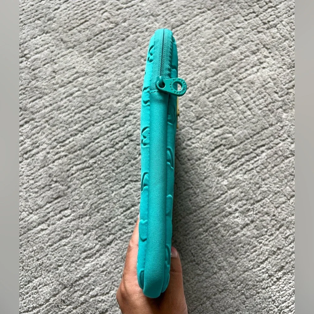 Marc Jacobs Teal Embossed Tablet Sleeve